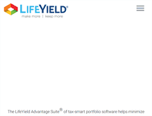 Tablet Screenshot of lifeyield.com